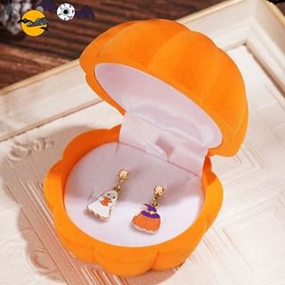 Phantom Pumpkin + Jewelry Box Velvet Earring Halloween
