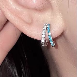 Huggie Earring Rhinestone