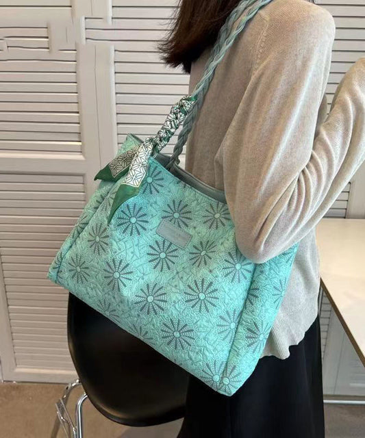 Leisure Versatile Green Large Capacity Satchel Bag Handbag HJ1015