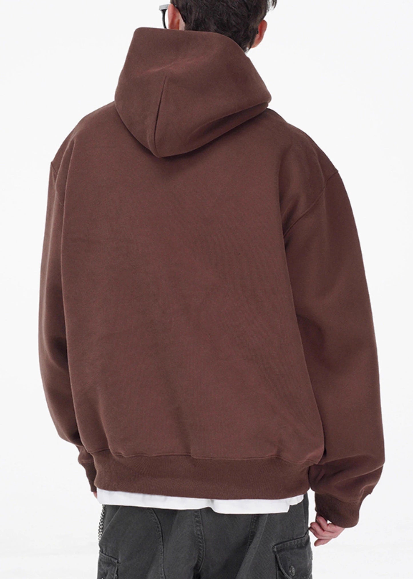 Lose Kaffee Brief Taschen Übergroße Baumwolle Herren Sweatshirts Frühling YQ027