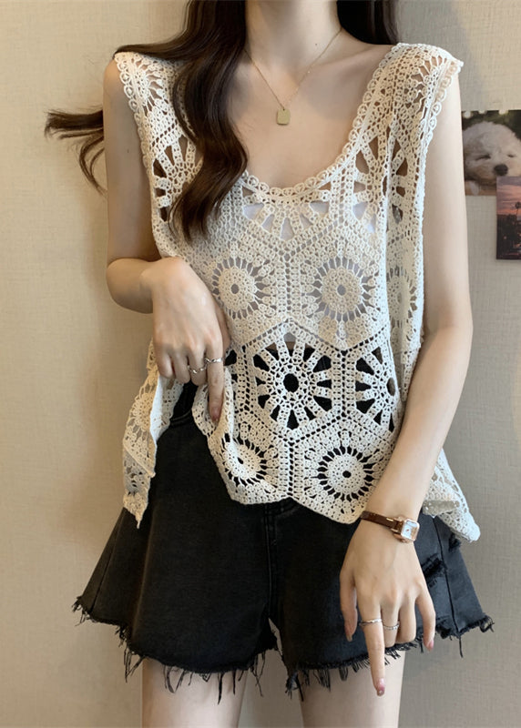 Modern Out V Westen Apricot Neck Hollow Sommer