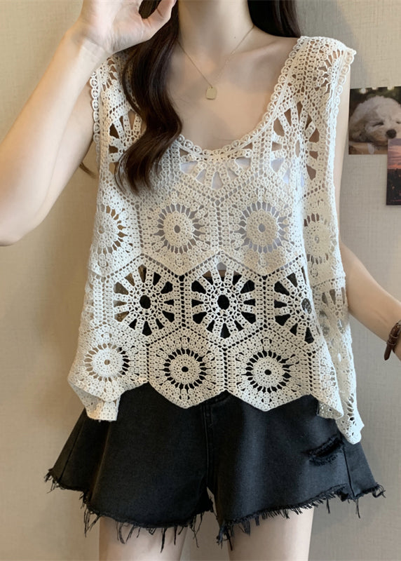 Modern Out V Westen Apricot Neck Hollow Sommer