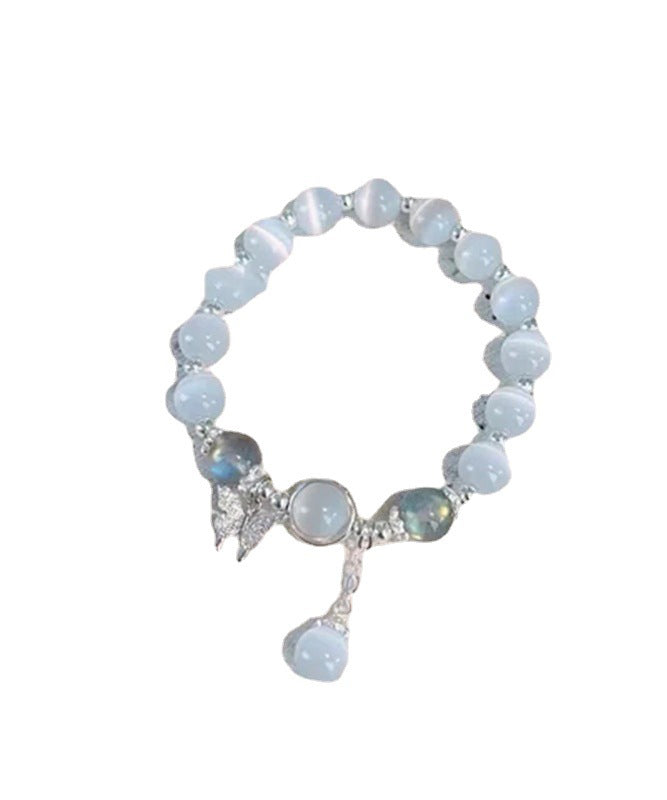 Silk Eye Charm Stone Modern Cat's Alloy Zircon Bracelet Butterfly