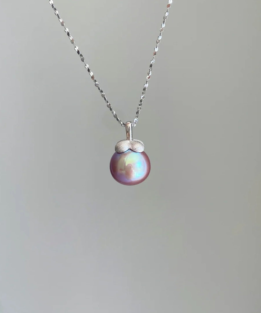 Pendant Silver Mountain Pearl Modern Silk Small Sterling Zircon