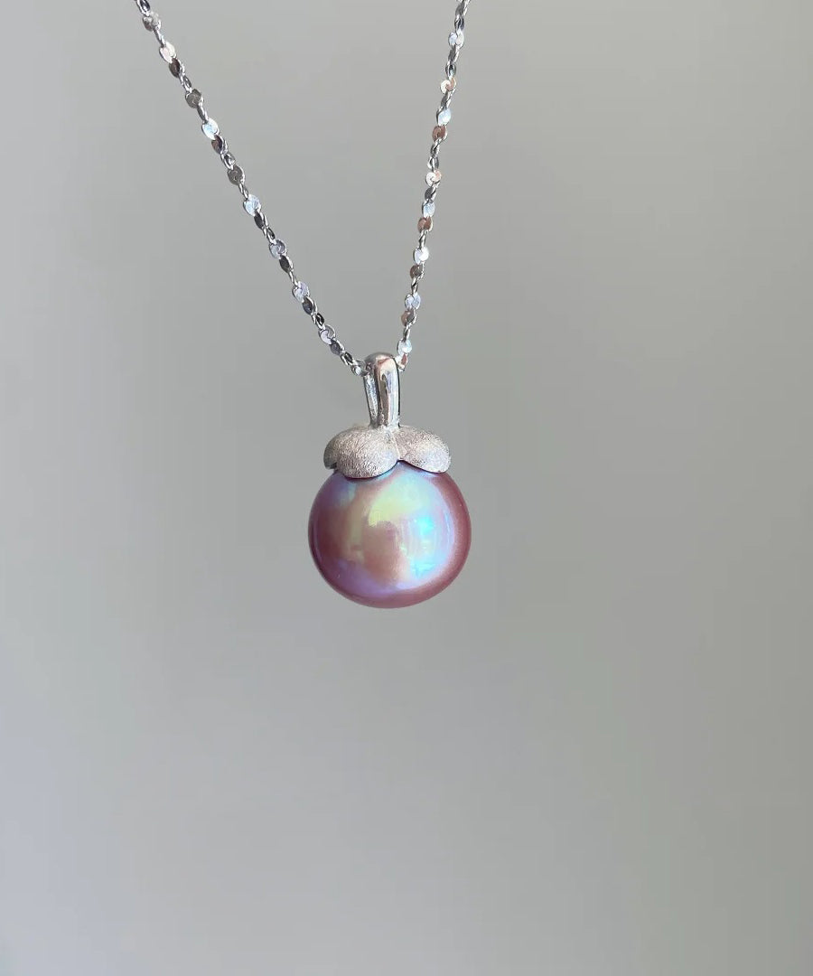 Pendant Silver Mountain Pearl Modern Silk Small Sterling Zircon