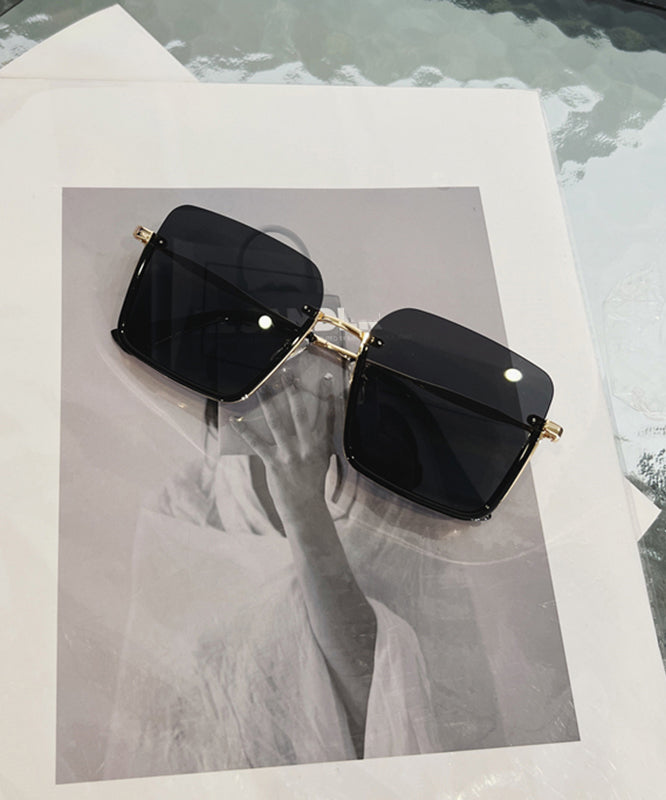 Modern White Haute Couture Women's White Half Frame Sunscreen Sunglasses XS1046