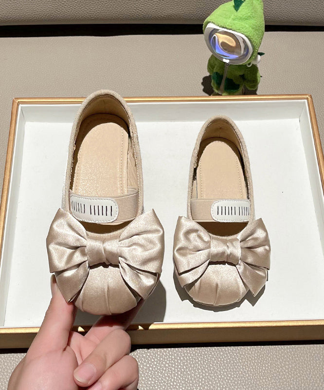 Spleißen Bogen Neue Apricot Mädchen Schuhe Flache