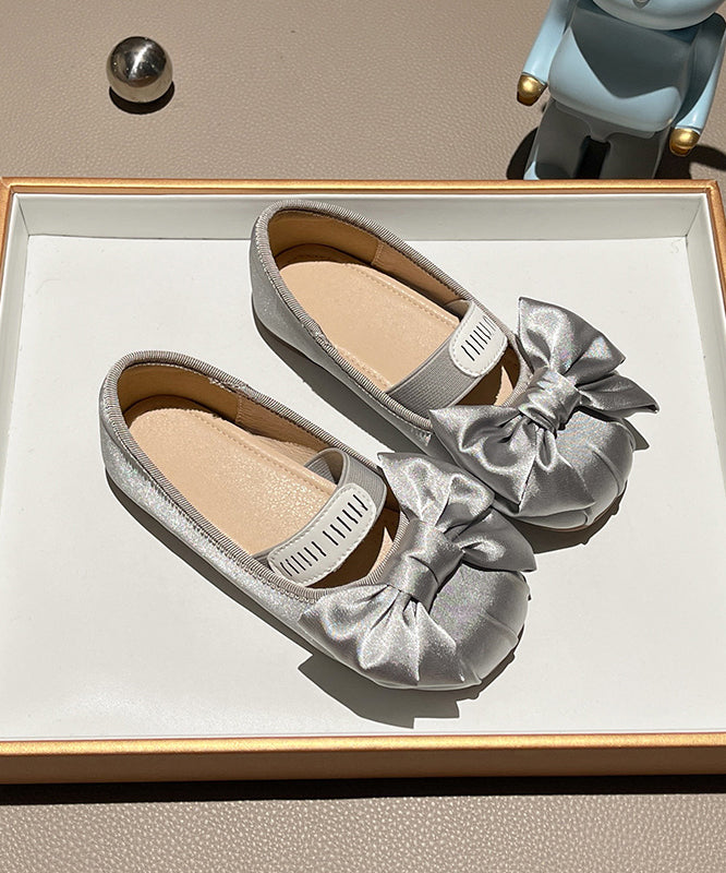 Spleißen Bogen Neue Apricot Mädchen Schuhe Flache