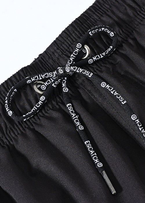 Shorts Up Mens Waist New Elastic Lace Summer Print Black Cotton