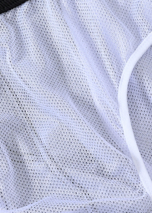 Shorts Up Mens Waist New Elastic Lace Summer Print Black Cotton