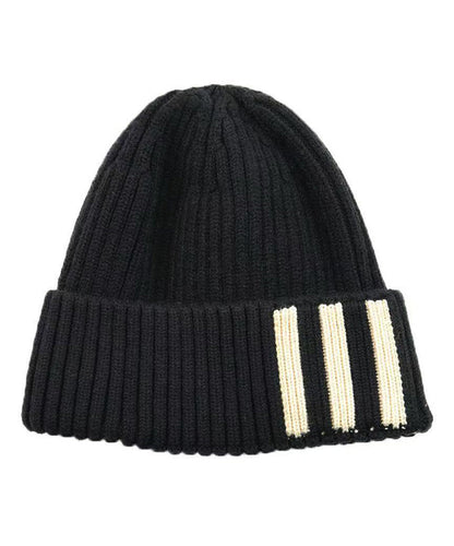 New Black Striped Warm Men Knit Bonnie Hat RJ022