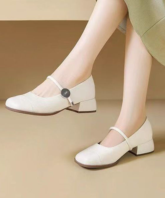 Neue braune Loafer-Schuhe aus Kunstleder mit Schnallenriemen YC018