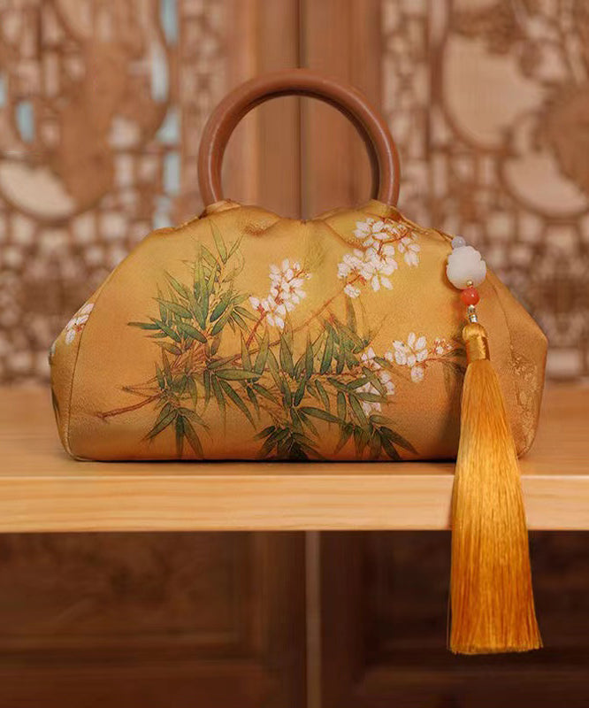 New Chinese Style Jade And Bamboo Design Women Handbag Ada Fashion