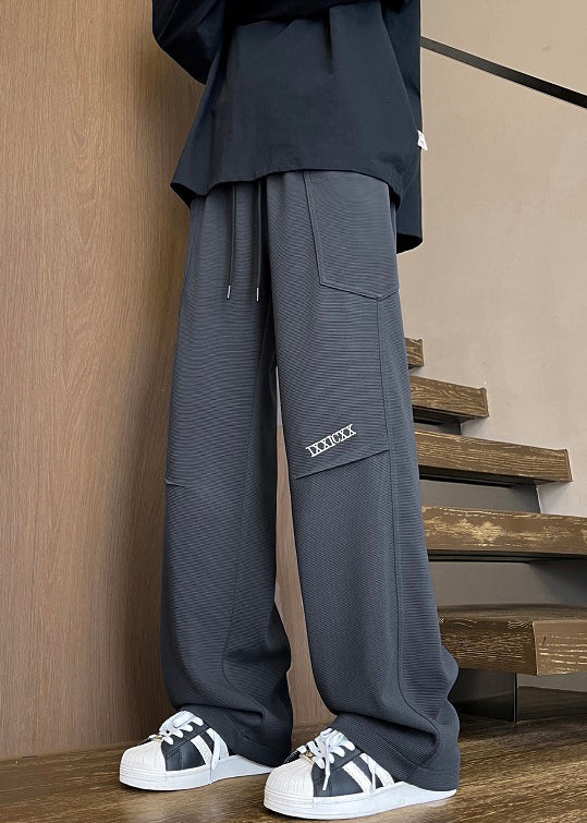 Kaffee Hosen Neue Warme Elastische Fleece Taille Taschen Männer