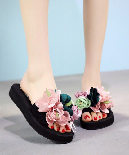 New Fashion Vacation Flower Beach Slide Sandals AP1041