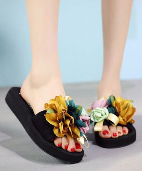 New Fashion Vacation Flower Beach Slide Sandals AP1041