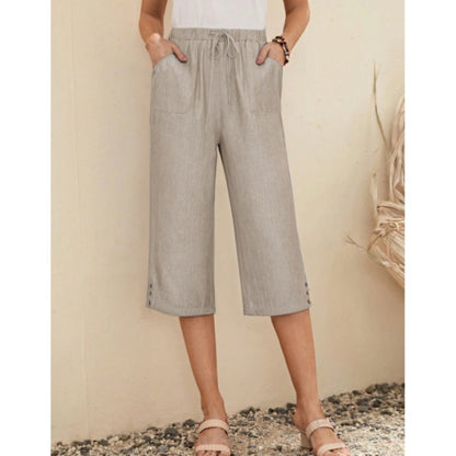 Loose Casual Plain Pants  QN65