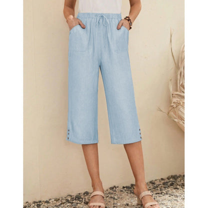 Loose Casual Plain Pants  QN65