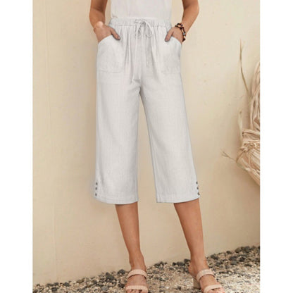 Loose Casual Plain Pants  QN65