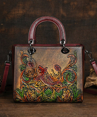 Original Chinese Style Handmade Embossed Tote Bandbag HJ1024