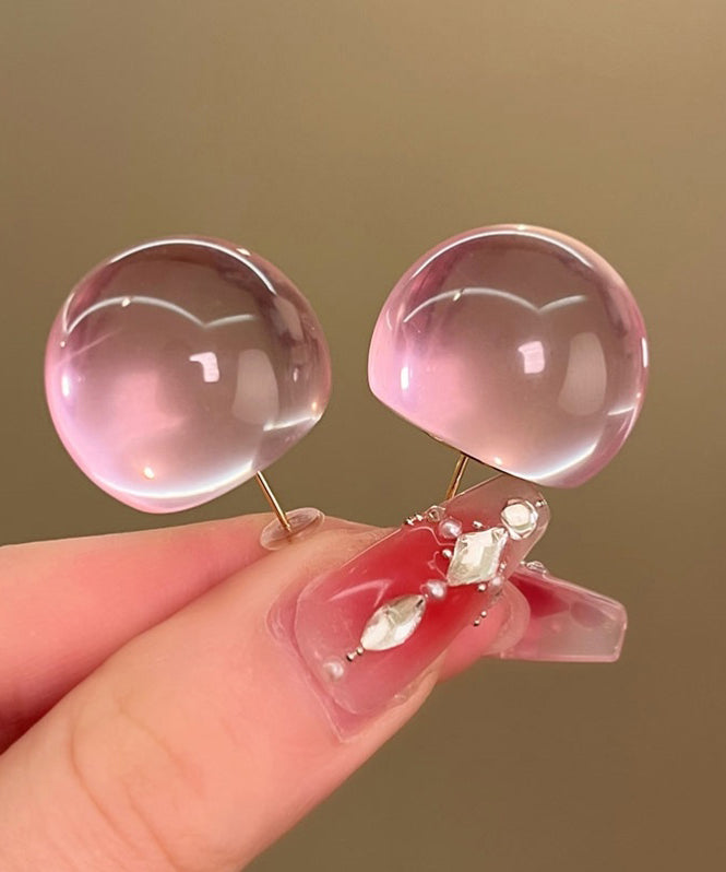 Ohrstecker aus Harzlegierung, originelles Design, blau