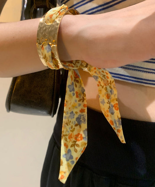 Design Overgild Gold Print Bangle Ribbon Original