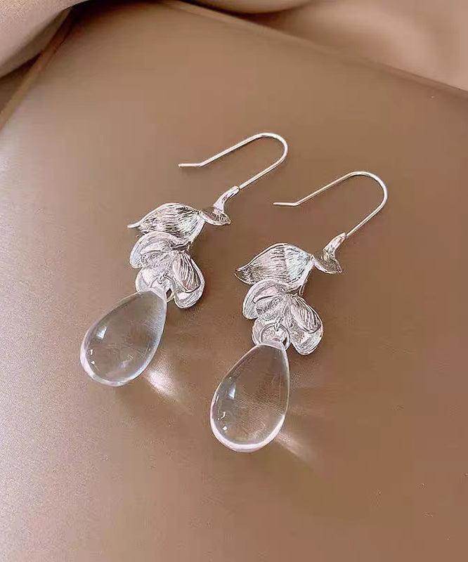 Design Glass Drop Water Silk Original Earrings Alloy