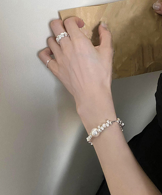 Pearl Original Silk Broken 925 Bracelet Silver Chain