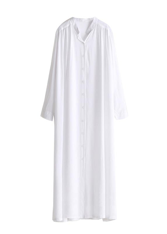 Shirts 50+ Plus Cotton Size Oversized White Long Open UPF Side