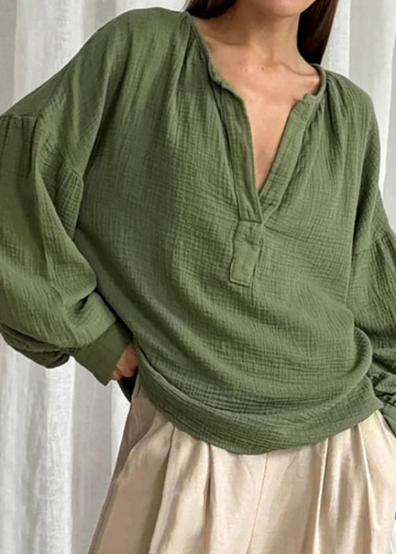 T Plus Neck Size V White Cotton Fall Patchwork Shirts