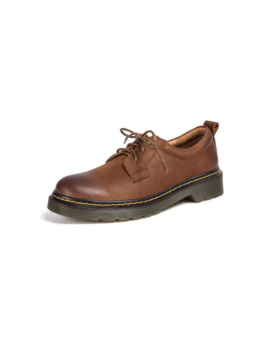 Real Leather Vintage Brogue Shoes for Women Ada Fashion