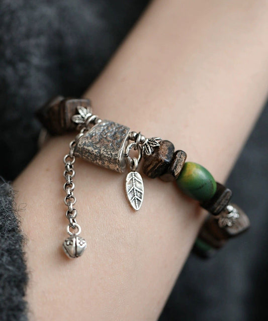 Silver Sterling Bracelet Charm Retro Eaglewood