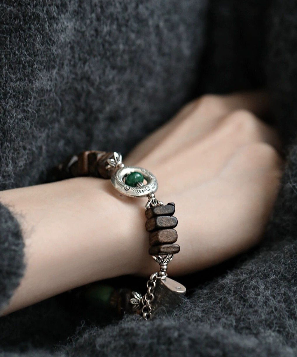 Silver Sterling Bracelet Charm Retro Eaglewood