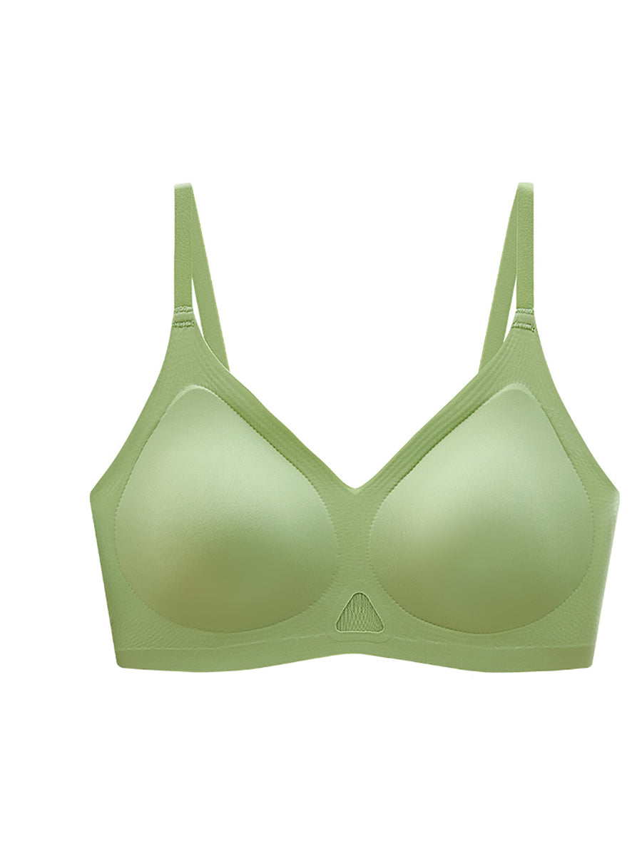 Cup Pure Artsy Feste Farbe Satin BH Damen