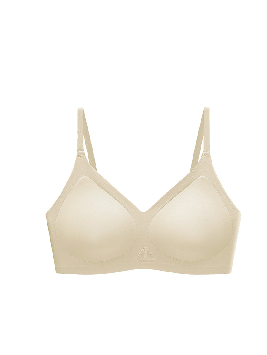 Cup Pure Artsy Feste Farbe Satin BH Damen