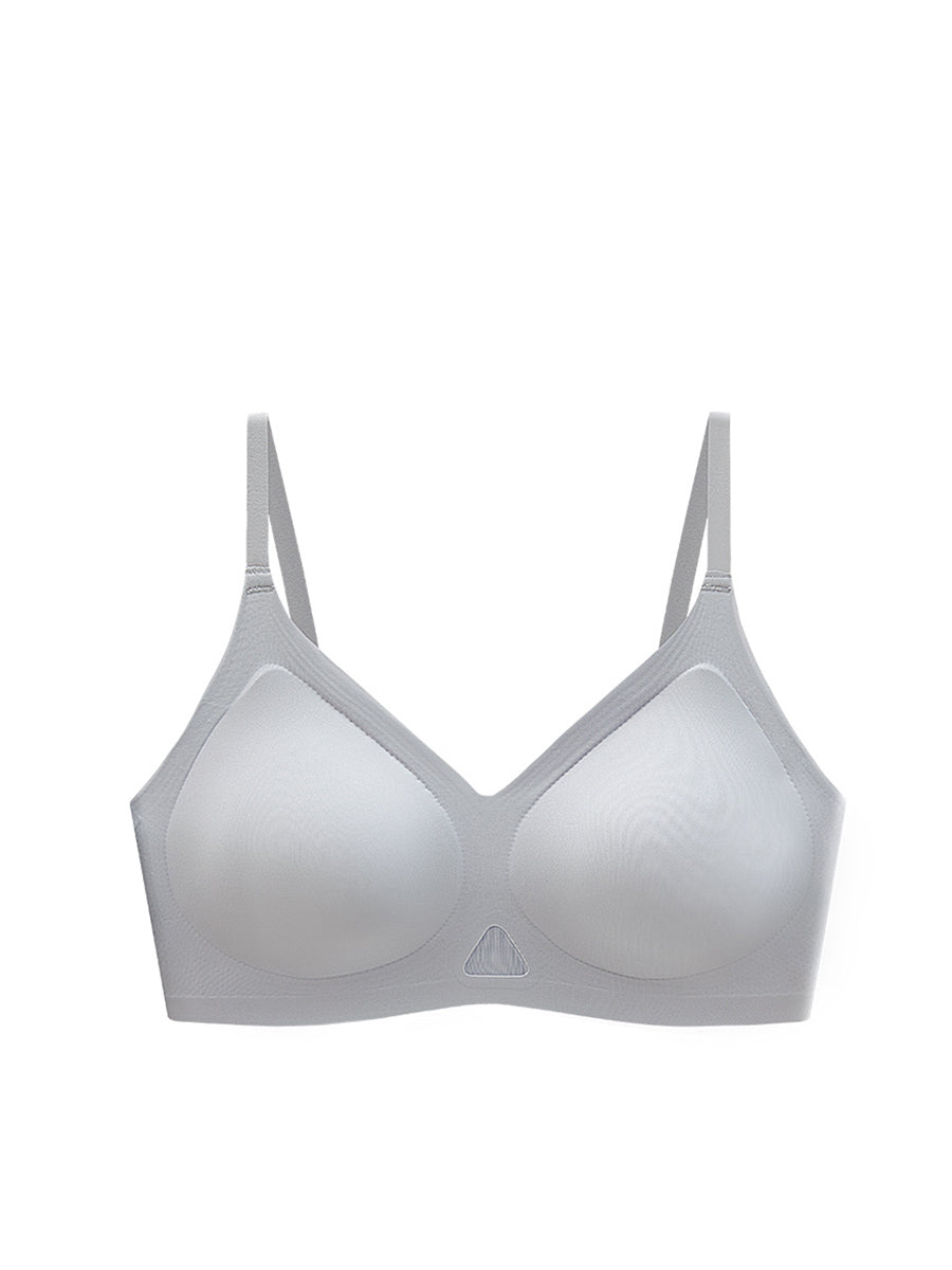 Cup Pure Artsy Feste Farbe Satin BH Damen