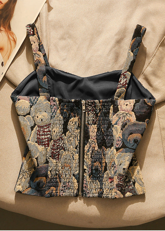Sexy Bär Jacquard Trägerloses Top Frühling YK027