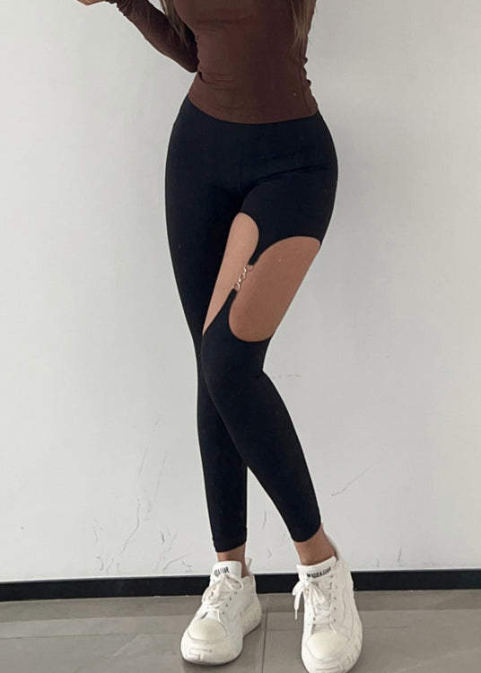 Sexy Rose Aushöhlen Nahtlose Capri Dri Fit Leggings TH005