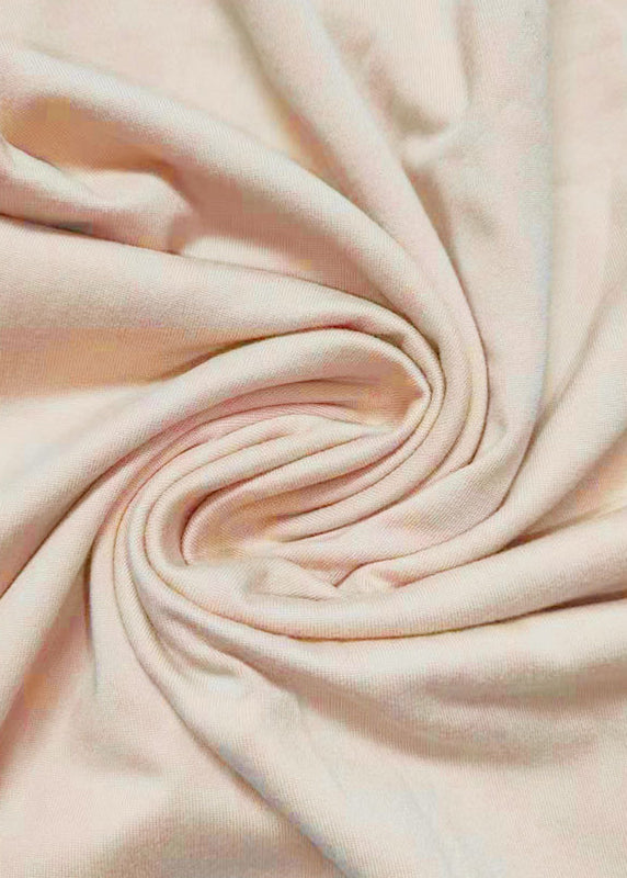Robe unie simple à bretelles en coton asymétrique spaghetti abricot
