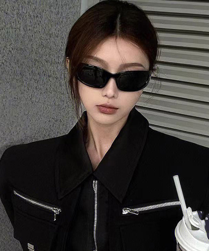 Stylish Black Internet Celebrity Spicy Girl UV Resistant Resin Sunglasses XS1054