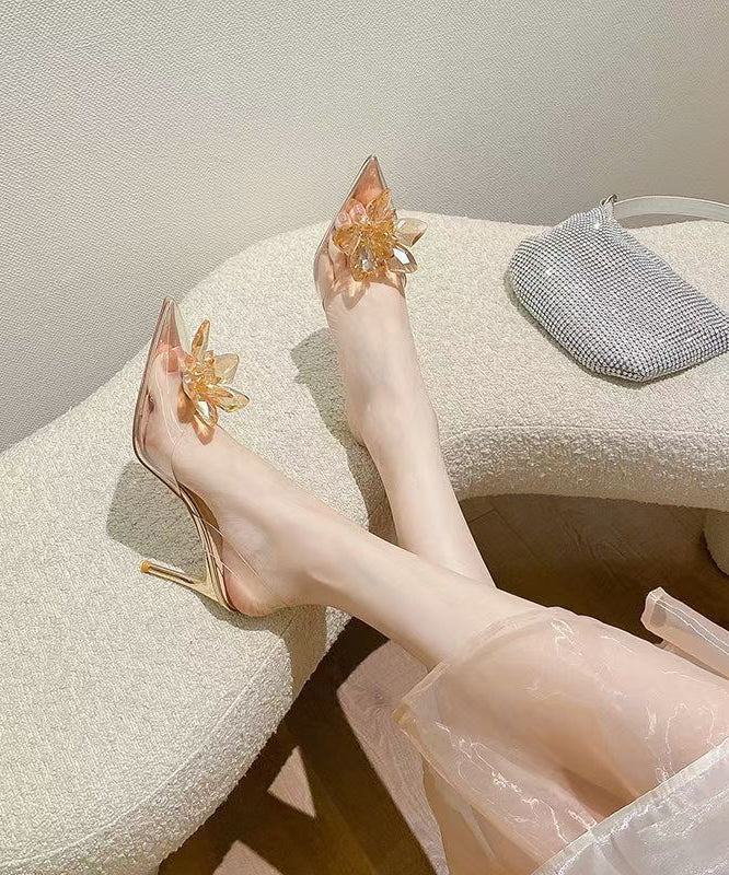 Spitze Stilvolle Silber Stiletto Splicing Kristall Sandalen Toe