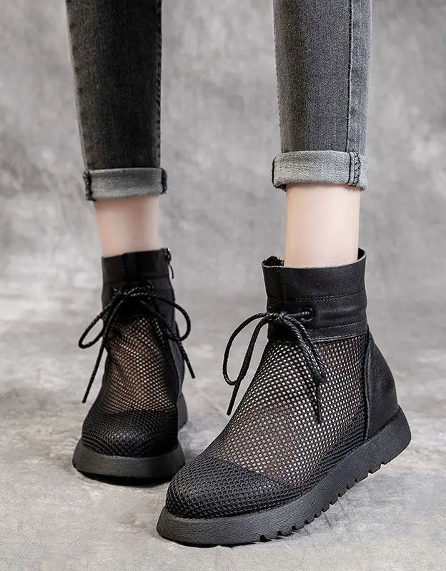 Summer Hollow Mesh Sandals Boots Ada Fashion