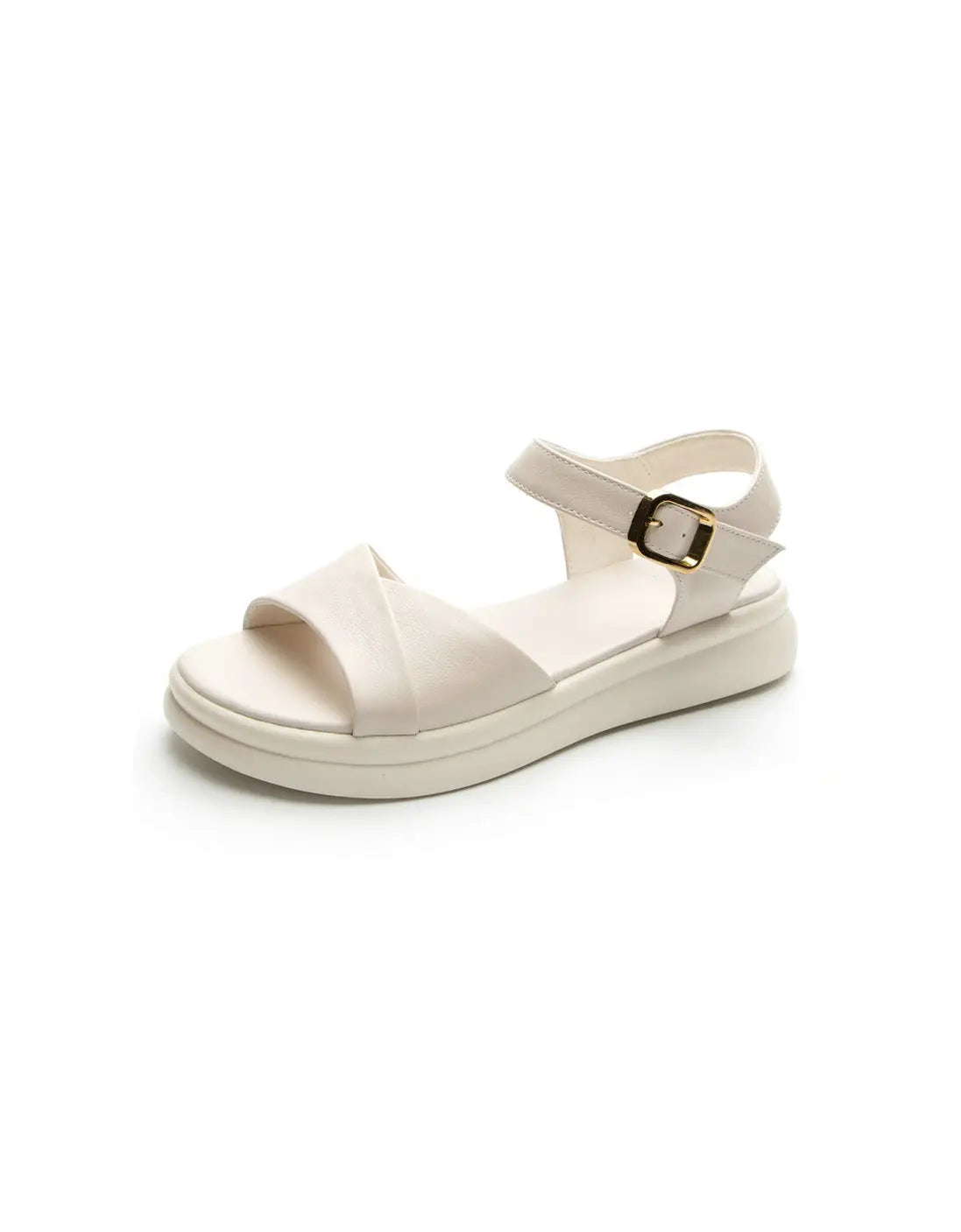 Summer Leather Flat Sandals Slingback Ada Fashion