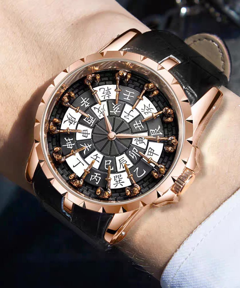 Stainless Steel Quartz Unique Gold Movement Watches