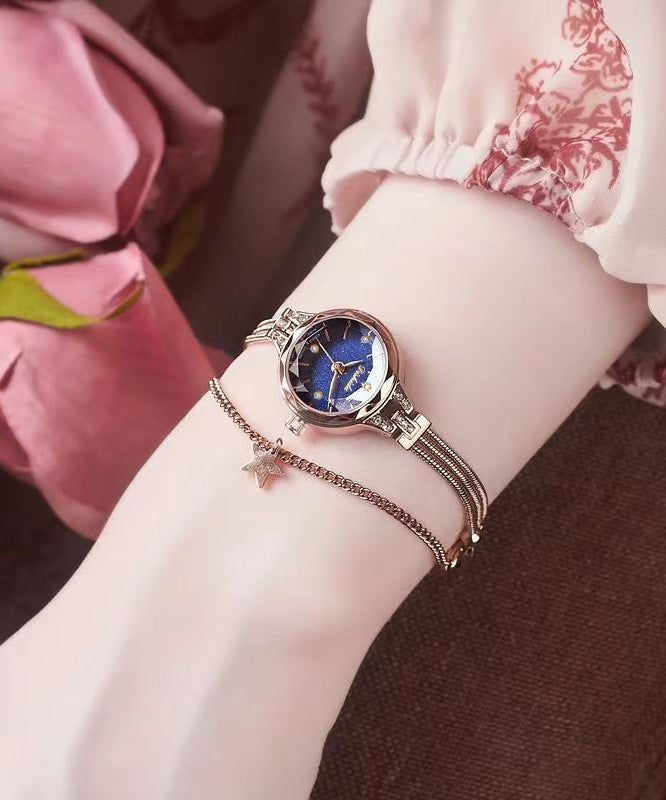 Vogue Tempered Watches Alloy Glass Blue