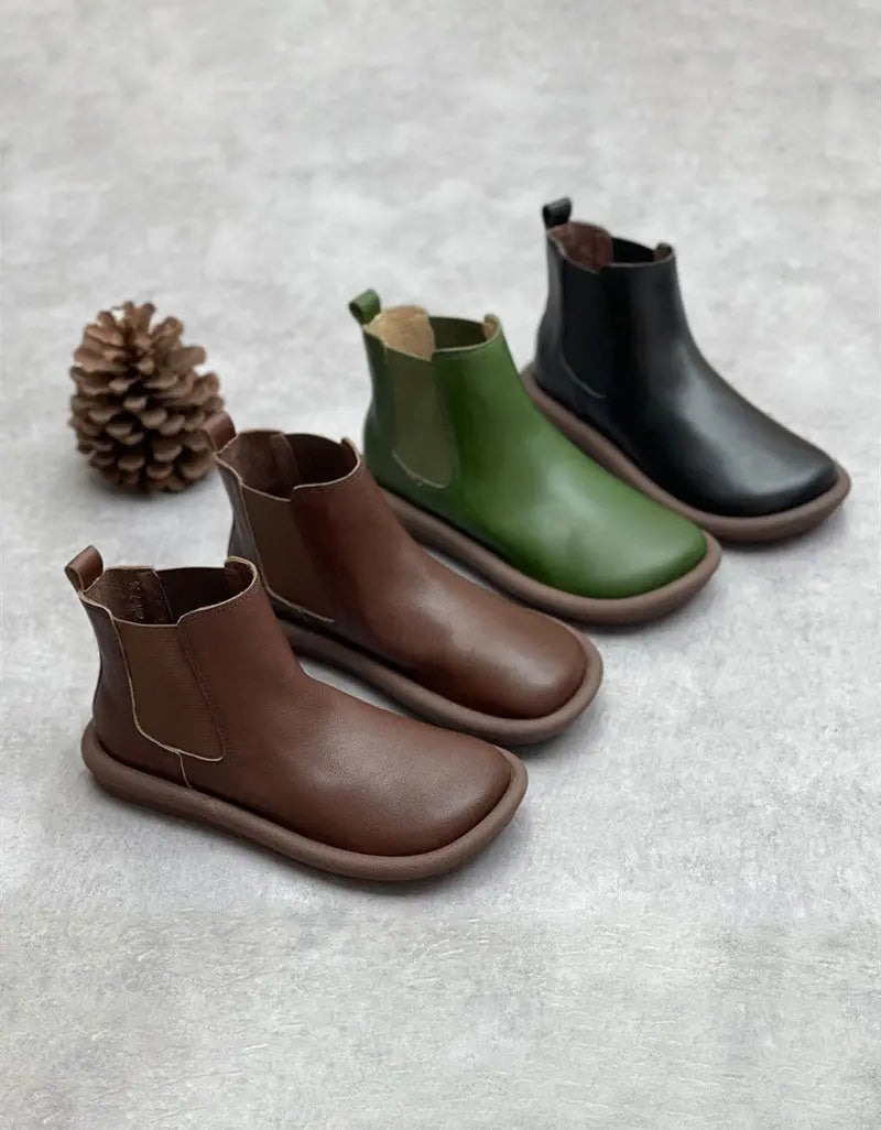 Winter Autumn Handmade Soft Leather Comfortable Boots Ada Fashion