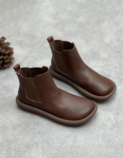 Winter Autumn Handmade Soft Leather Comfortable Boots Ada Fashion