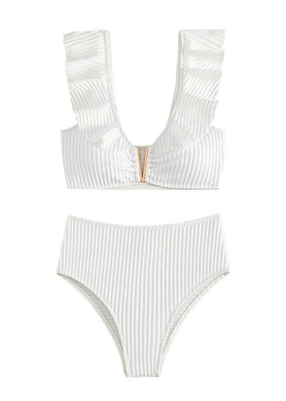 Women White Patchwork Swimwear Lingerie Sets VC042