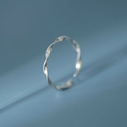 Sterling Twisted Ring Silver