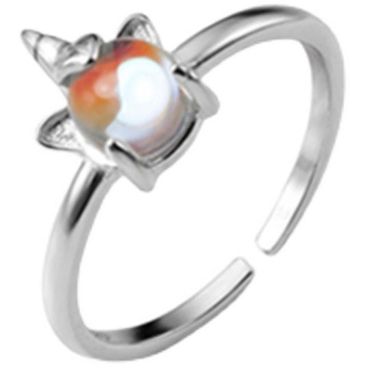 Open Unicorn Silver Sterling Ring